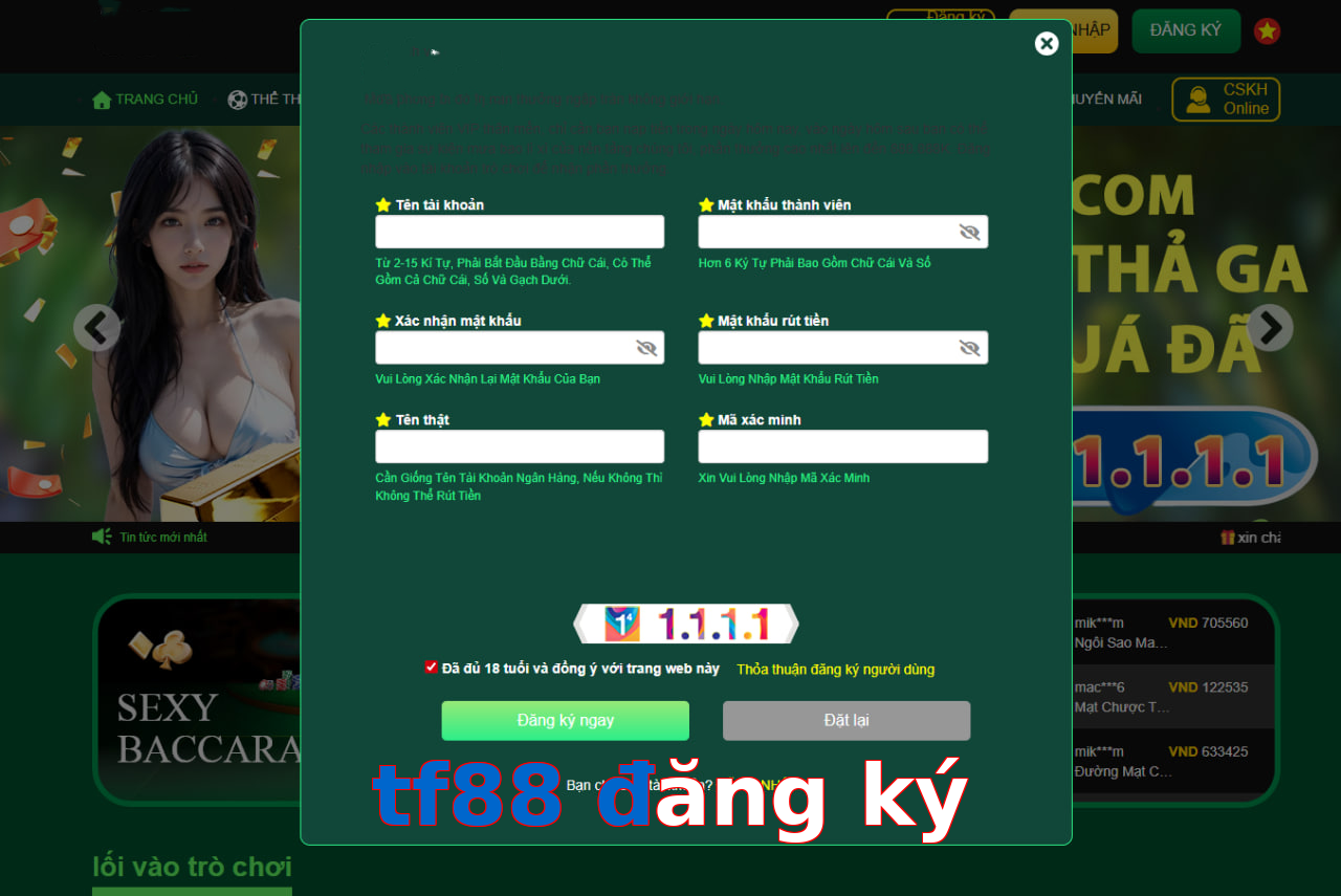 tf88 đăng ký
